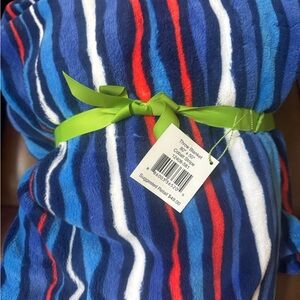 Vera Bradley Cobalt Stripe Blanket